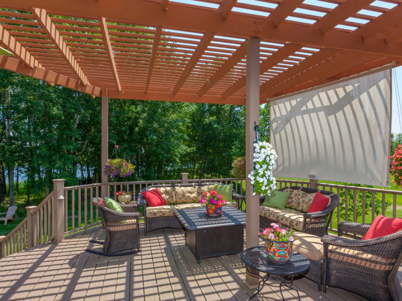 patio deck with pergola